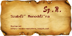 Szabó Menodóra névjegykártya